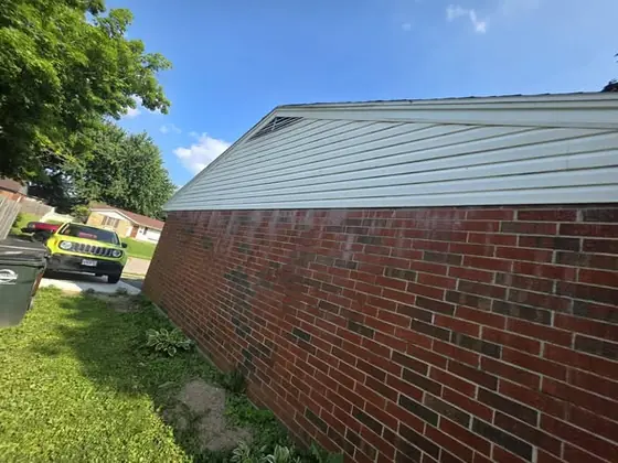 Finished gutters on a residential home