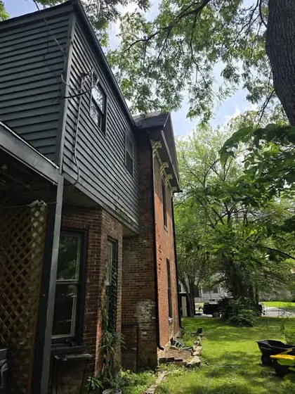 New seamless gutters on an Ohio home